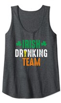 St Patrick's Irish Beer Drinking Team Ireland Flag Clover Tank Top