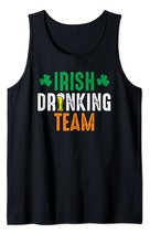 St Patrick's Irish Beer Drinking Team Ireland Flag Clover Tank Top