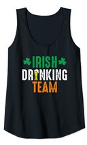 St Patrick's Irish Beer Drinking Team Ireland Flag Clover Tank Top