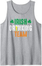 St Patrick's Irish Beer Drinking Team Ireland Flag Clover Tank Top