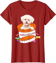 Bichon Frise Antidepressant T-Shirt