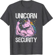 Unicorn Security Funny Costume Police Men Women Kids T-Shirt