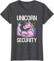 Unicorn Security Funny Costume Police Men Women Kids T-Shirt