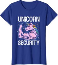 Unicorn Security Funny Costume Police Men Women Kids T-Shirt