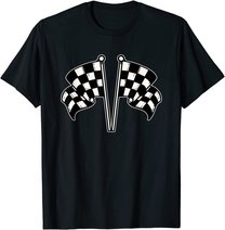 Car Racing Checkered Flag T-Shirt