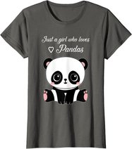 Cute Panda Shirt Just A Girl Who Loves Pandas T-Shirt