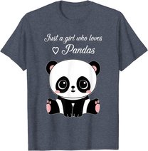 Cute Panda Shirt Just A Girl Who Loves Pandas T-Shirt
