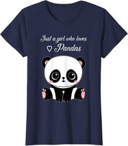 Cute Panda Shirt Just A Girl Who Loves Pandas T-Shirt