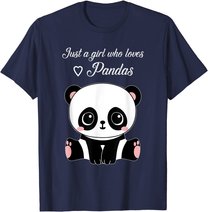 Cute Panda Shirt Just A Girl Who Loves Pandas T-Shirt