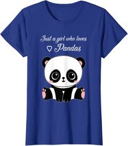 Cute Panda Shirt Just A Girl Who Loves Pandas T-Shirt