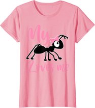 Ant Design My Aunt Loves me Family Gifts for Nephew & Niece T-Shirt