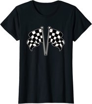 Car Racing Checkered Flag T-Shirt