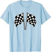 Car Racing Checkered Flag T-Shirt