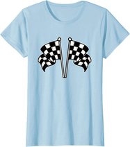 Car Racing Checkered Flag T-Shirt
