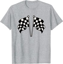 Car Racing Checkered Flag T-Shirt