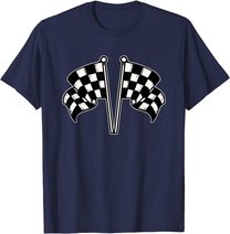 Car Racing Checkered Flag T-Shirt