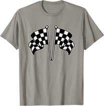 Car Racing Checkered Flag T-Shirt