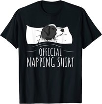 Sleeping Border Collie Official Napping T-Shirt