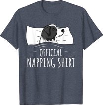 Sleeping Border Collie Official Napping T-Shirt
