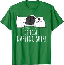 Sleeping Border Collie Official Napping T-Shirt
