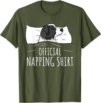 Sleeping Border Collie Official Napping T-Shirt