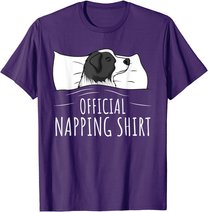 Sleeping Border Collie Official Napping T-Shirt