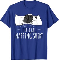 Sleeping Border Collie Official Napping T-Shirt