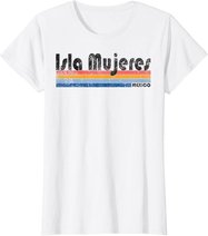 Vintage 1980s Style Isla Mujeres Mexico design T-Shirt