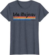 Vintage 1980s Style Isla Mujeres Mexico design T-Shirt