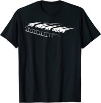 Piano Player Pianist Gift Musician Keyboard Keys Orchestra T-Shirt