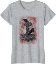 Thor Hammer Mjolnir - Huginn & Muninn - Norse Mythology T-Shirt