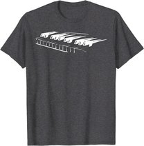 Piano Player Pianist Gift Musician Keyboard Keys Orchestra T-Shirt