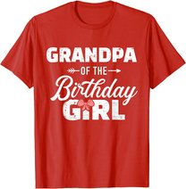 Mens Grandpa of the birthday granddaughter girl T-Shirt