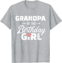 Mens Grandpa of the birthday granddaughter girl T-Shirt
