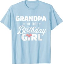 Mens Grandpa of the birthday granddaughter girl T-Shirt