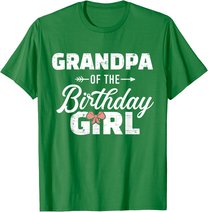 Mens Grandpa of the birthday granddaughter girl T-Shirt