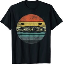 Retro Kayak Canoe Lover Funny Kayaking Paddling Kayaker Gift T-Shirt
