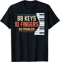 Kids Piano Keys Shirt Funny Musician Music 88 Keys Gift T-Shirt