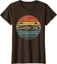 Retro Kayak Canoe Lover Funny Kayaking Paddling Kayaker Gift T-Shirt