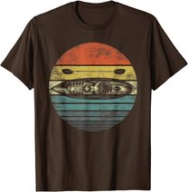 Retro Kayak Canoe Lover Funny Kayaking Paddling Kayaker Gift T-Shirt