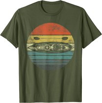 Retro Kayak Canoe Lover Funny Kayaking Paddling Kayaker Gift T-Shirt