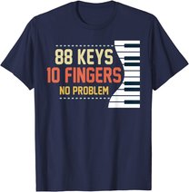 Kids Piano Keys Shirt Funny Musician Music 88 Keys Gift T-Shirt
