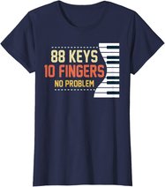 Kids Piano Keys Shirt Funny Musician Music 88 Keys Gift T-Shirt