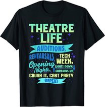 Theatre Nerd Actor Gift Shirt Funny Musical Theater Thespian T-Shirt