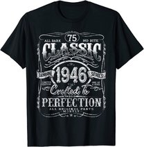 Vintage 1946 Limited Edition Gift 75 years old 75th Birthday T-Shirt