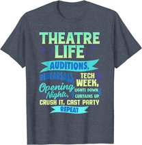 Theatre Nerd Actor Gift Shirt Funny Musical Theater Thespian T-Shirt