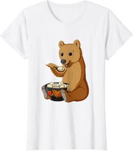 Russian Bear eats Traditional Russian Food Pelmeni T-Shirt