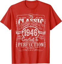 Vintage 1946 Limited Edition Gift 75 years old 75th Birthday T-Shirt