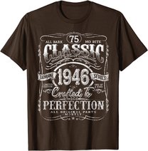 Vintage 1946 Limited Edition Gift 75 years old 75th Birthday T-Shirt