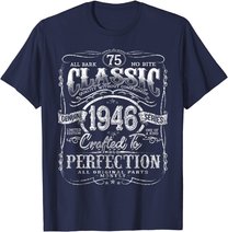 Vintage 1946 Limited Edition Gift 75 years old 75th Birthday T-Shirt